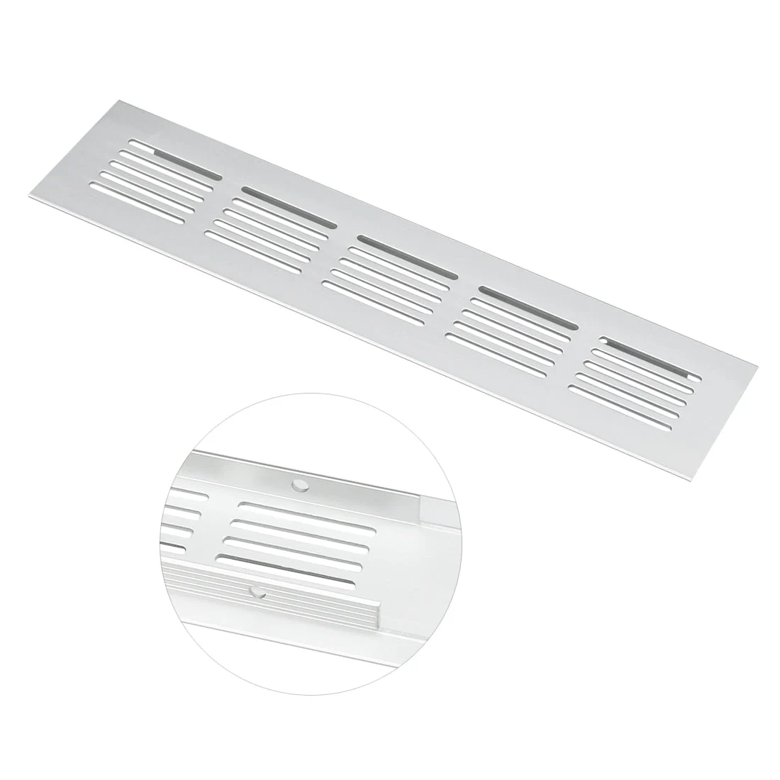 Air Vent, 200mmx50mm, Ventilation Grille Aluminum Alloy Louvered Grill Cover
