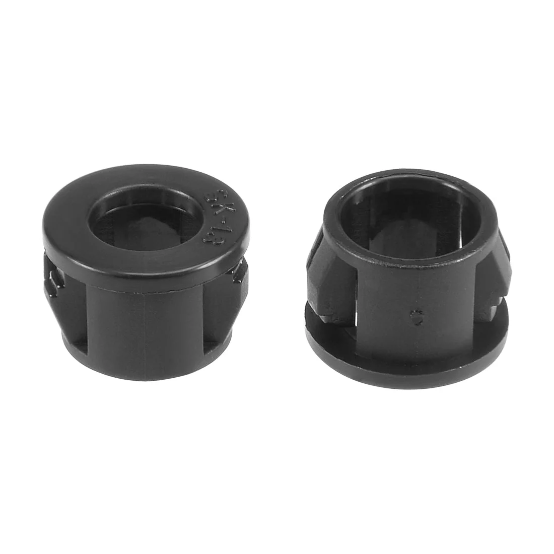 Hold Plugs,20pcs 13mm Mounted Dia Snap in Cable Hose Bushing Grommet Protector Closed Black