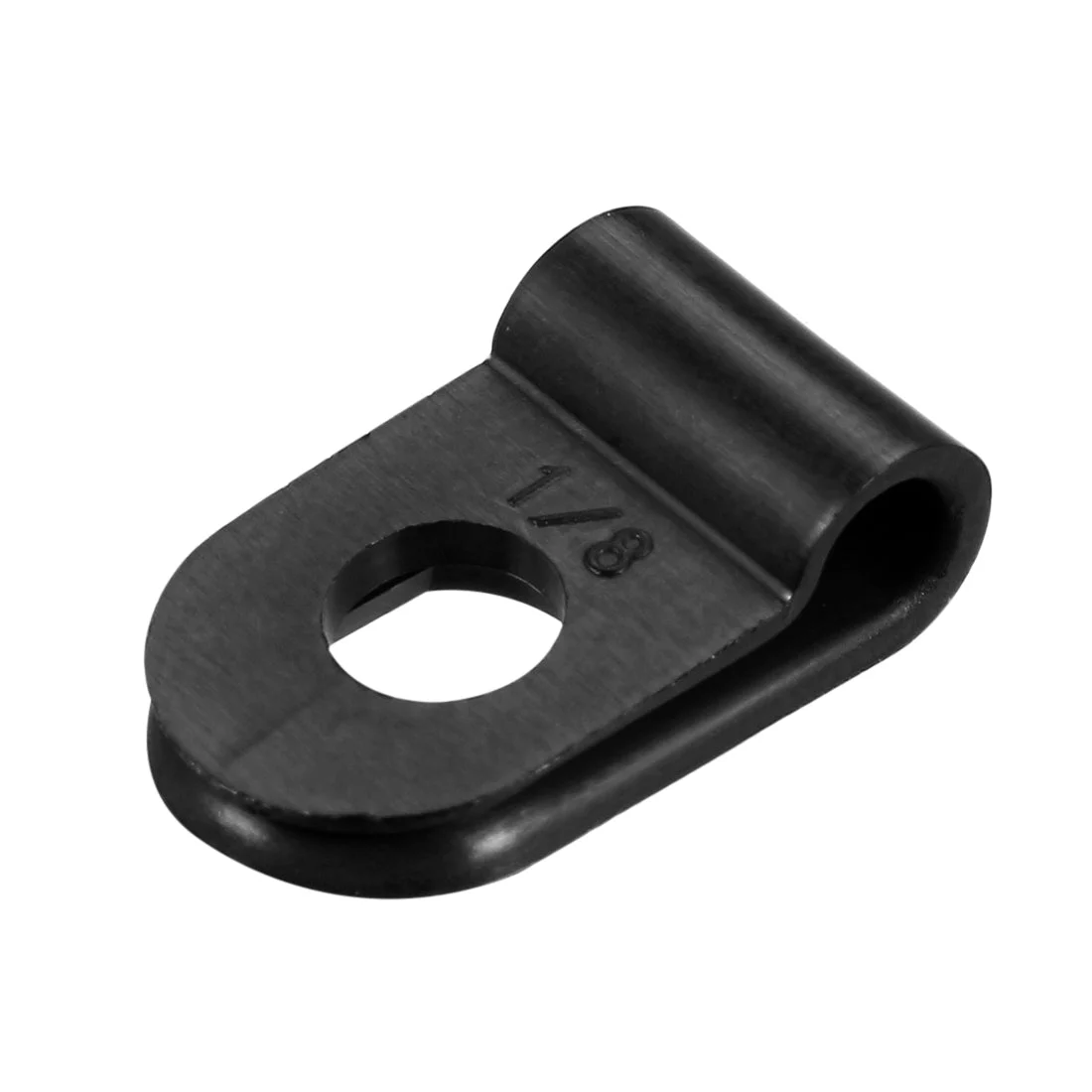 20 Pcs Nylon R-type Cable Clamp Organizer Cord Clips for Wire Management 3.1mm Black CC-0