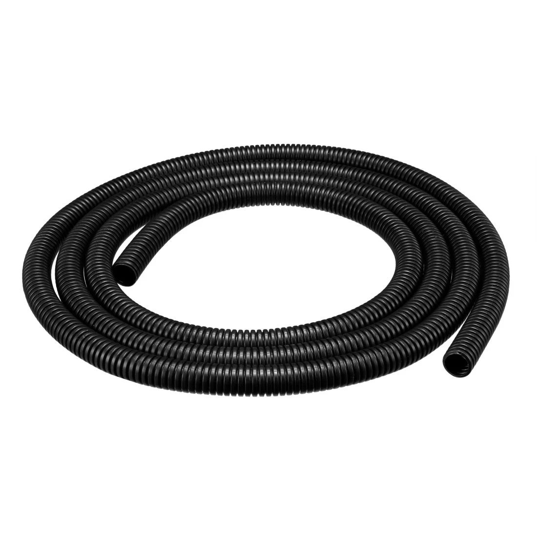 2 M 10 x 13 mm PP Flexible Corrugated Conduit Tube for Garden,Office Black
