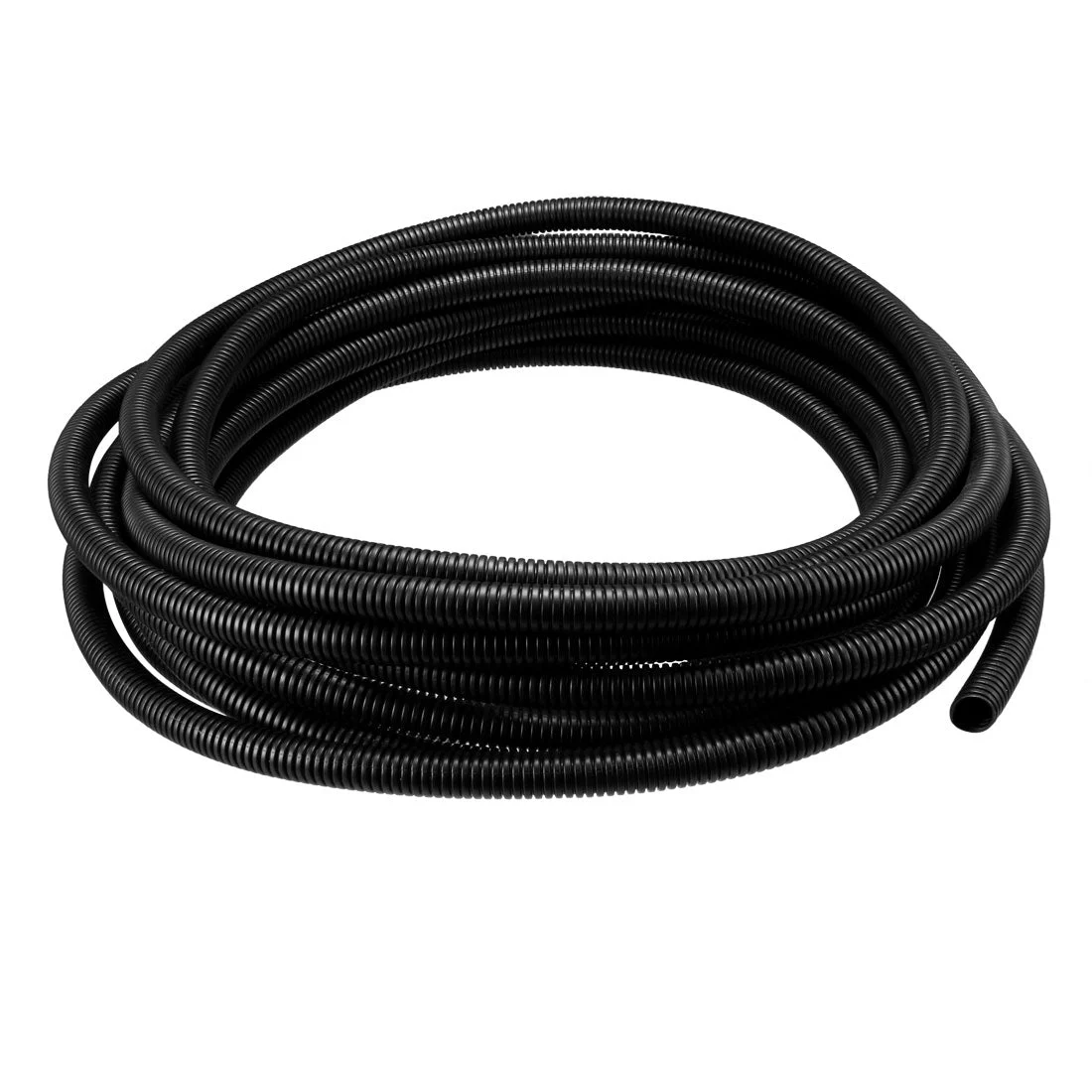9 M 10 x 13 mm PP Flexible Corrugated Conduit Tube for Garden,Office Black