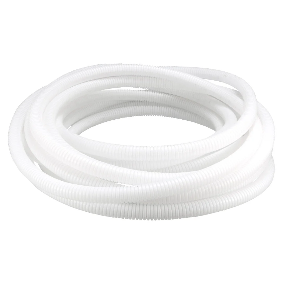 9 M 12 x 15.8 mm PP Flexible Corrugated Conduit Tube for Garden,Office White