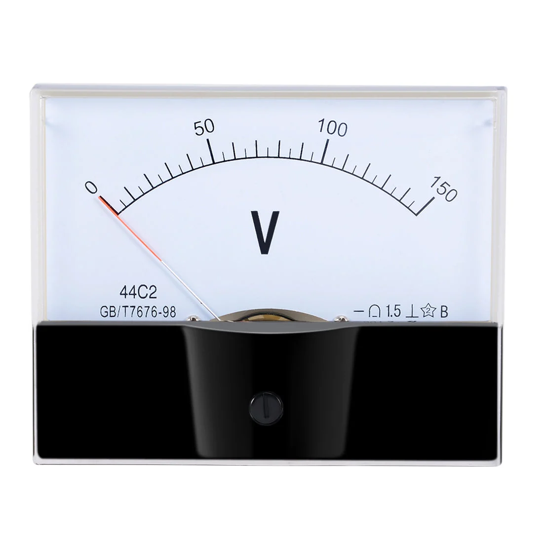 DC0-150V Analog Panel Voltage Gauge Volt Meter 44C2 1.5% Error Margin