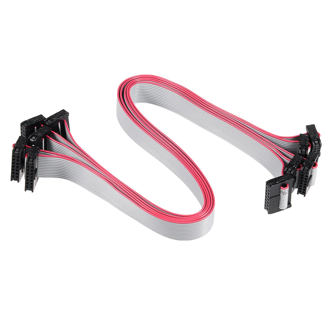 IDC 14 Pins Connector Flat Ribbon Cable Female Connector Length 30cm 2mm Pitch,5pcs
