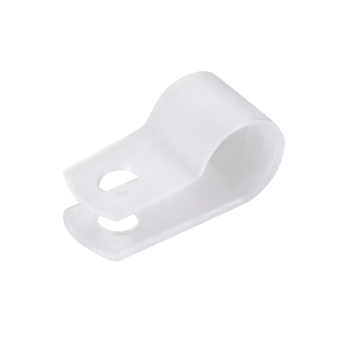 Uxcell 50pcs Nylon R-type Cable Clamp Organizer Cord Clips for Wire Management 8.4mm White