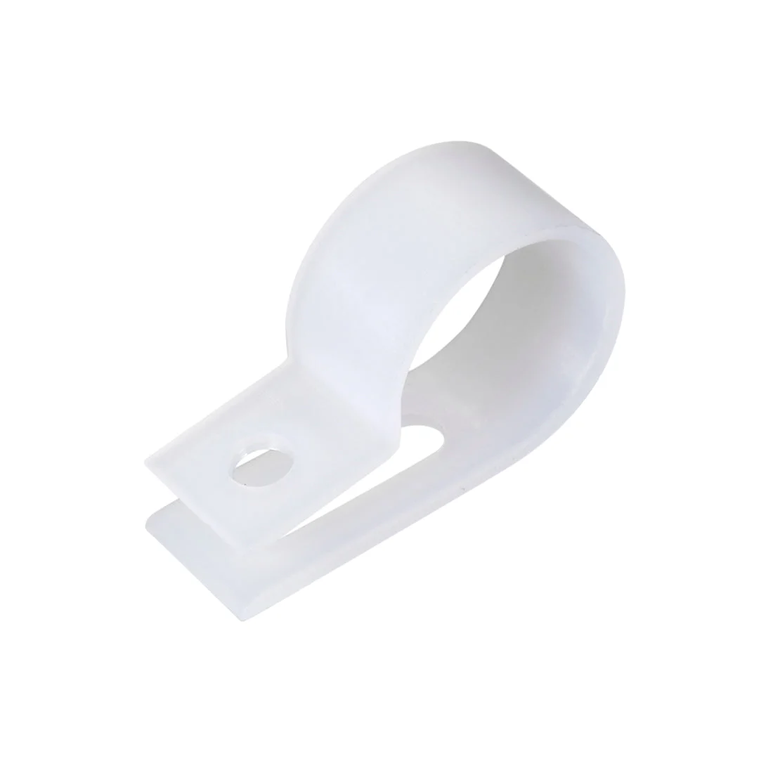 Uxcell 30Pcs Nylon R-type Clamp Organizer Cord Clips for Wire Management Fit Cable Dia 15-19mm White