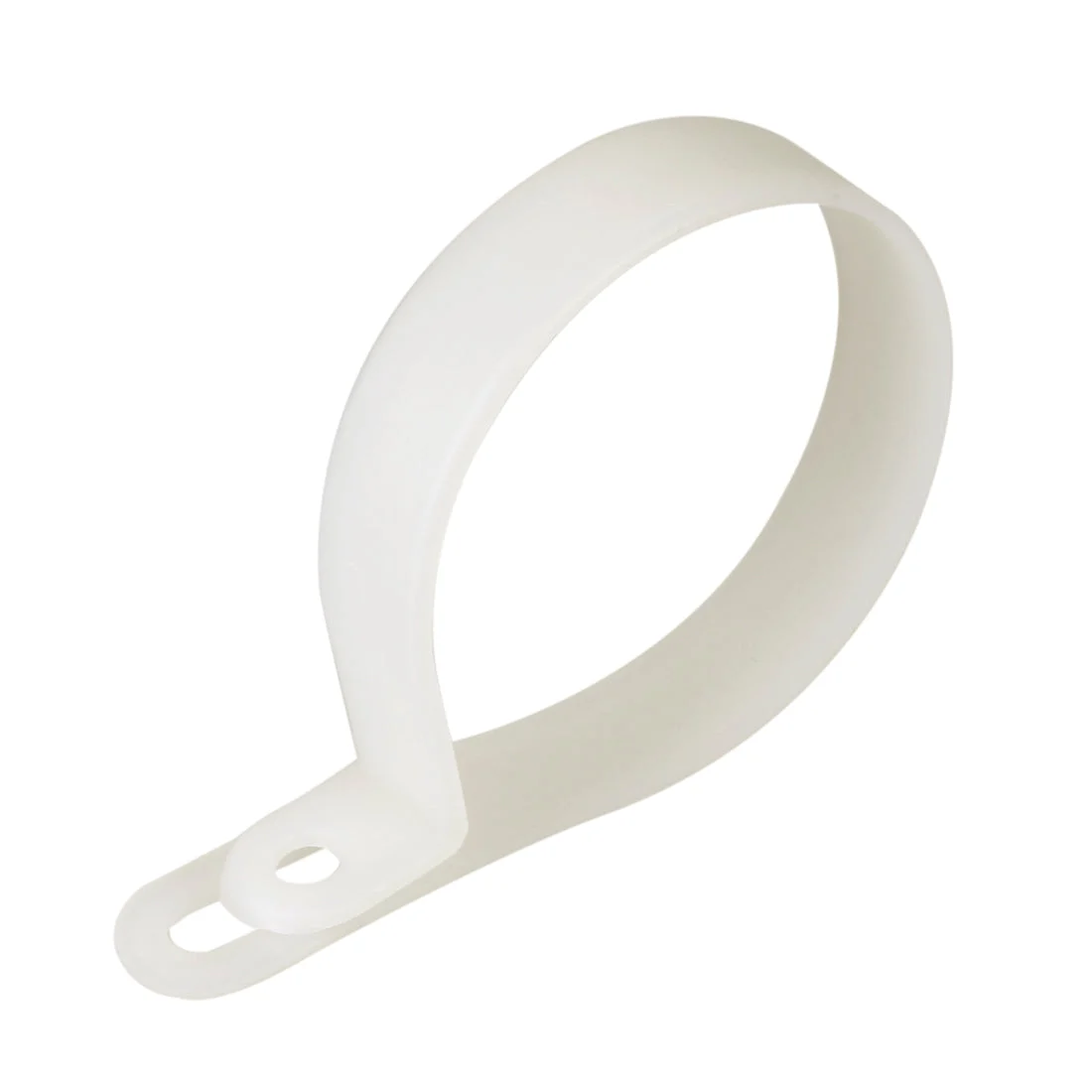 Uxcell 10Pcs Nylon R-type Clamp Organizer Cord Clips for Wire Management Fit Cable Dia 44-50mm White