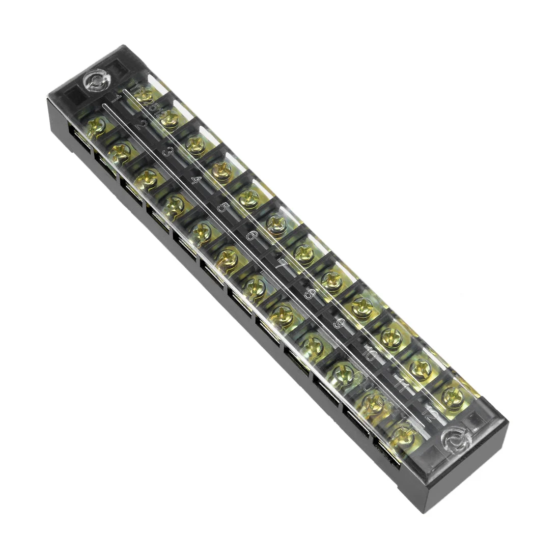 Dual Rows 12P 600V 25A Wire Barrier Block Terminal Strip TB-2512L