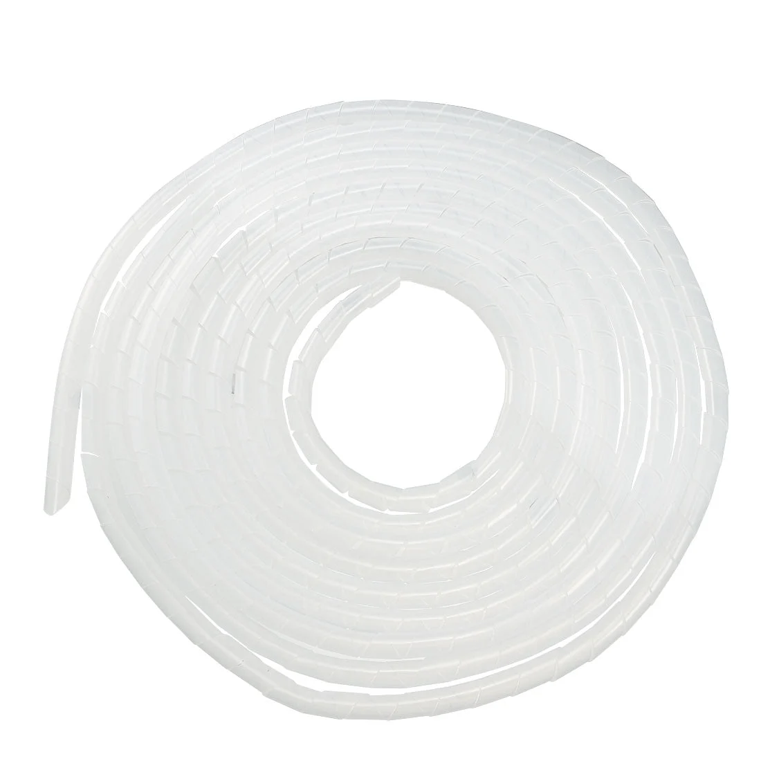 12mm Flexible Spiral Tube Cable Wire Wrap Computer Manage Cord Transparent 5.5-8M