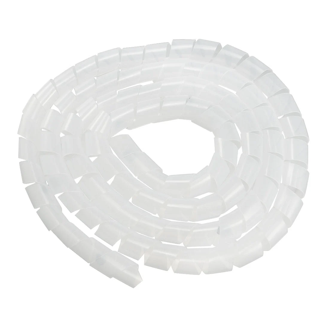 25mm Flexible Spiral Tube Cable Wire Wrap Computer Manage Cord Transparent 1.8M
