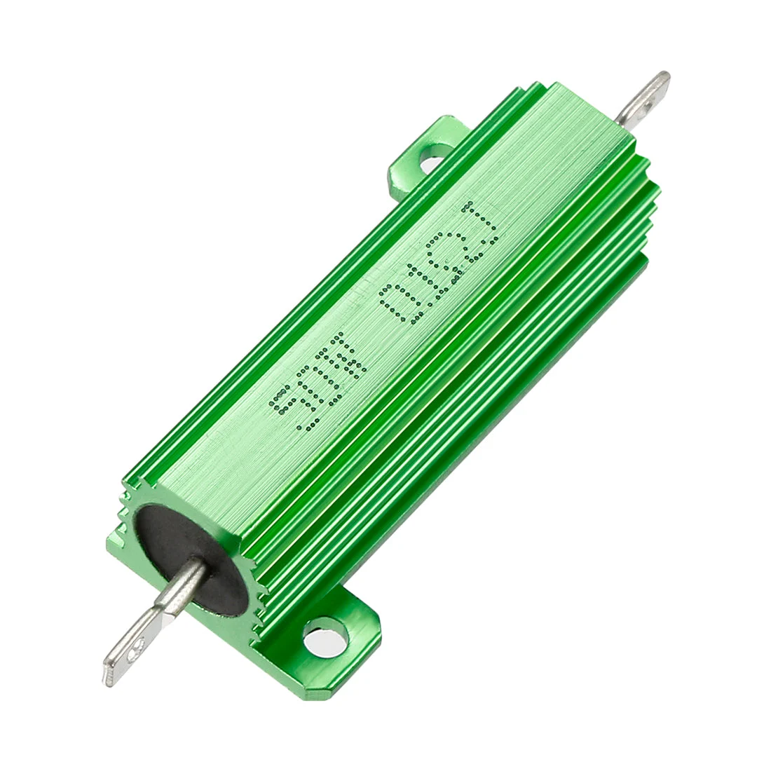 50W 0.1 Ohm 5% Aluminum Housing Resistor Screw Chassis Mounted Aluminum Case Wirewound Resistor Load Resistors Green 1 pcs