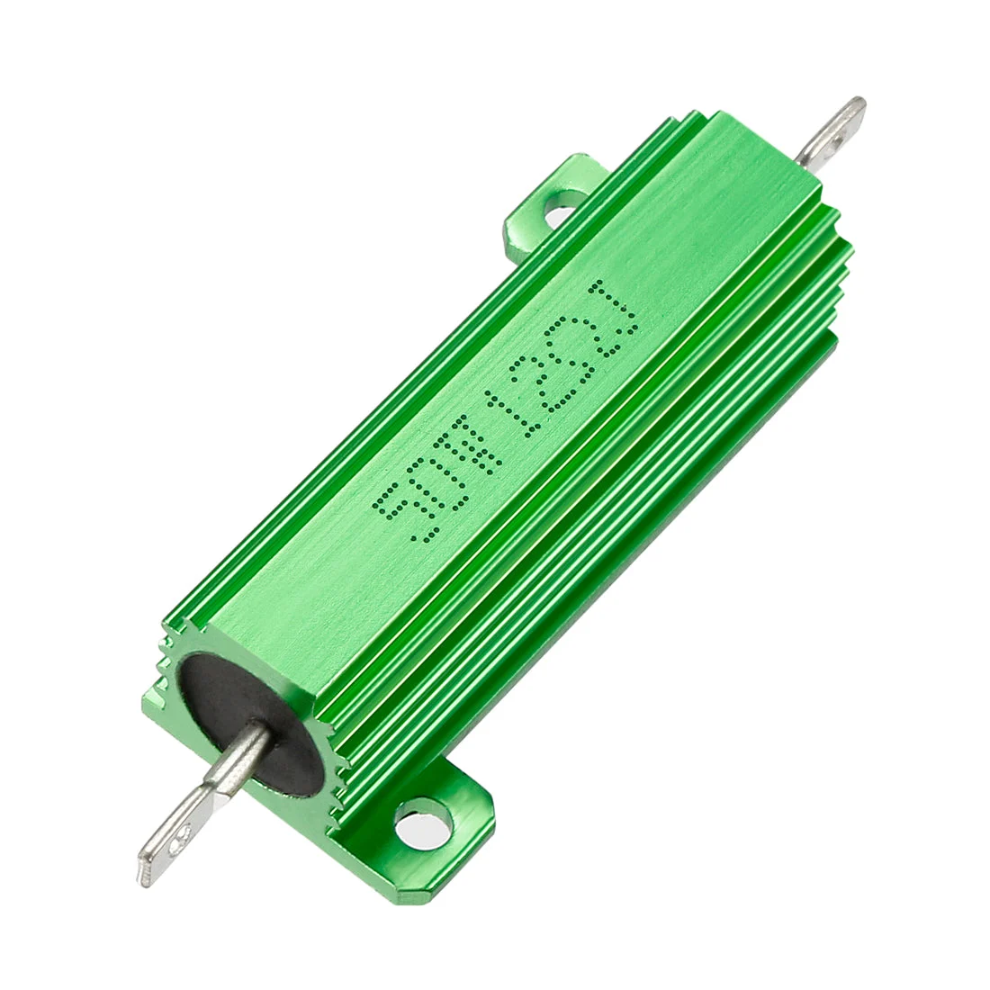 50W 12 Ohm 5% Aluminum Housing Resistor Screw Chassis Mounted Aluminum Case Wirewound Resistor Load Resistors Green 1 pcs