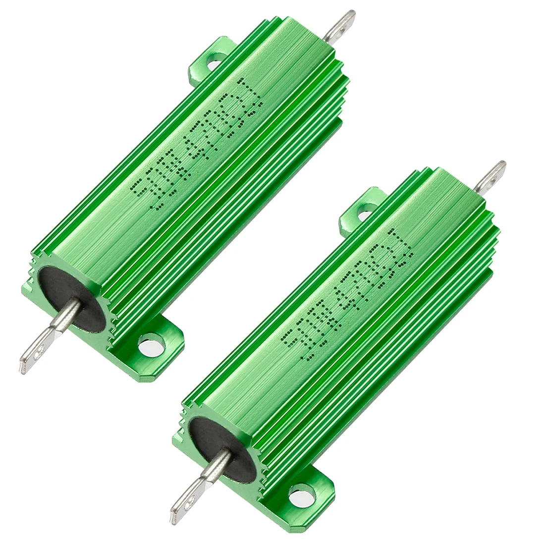 50W 470 Ohm 5% Aluminum Housing Resistor Screw Chassis Mounted Aluminum Case Wirewound Resistor Load Resistors Green 2 pcs