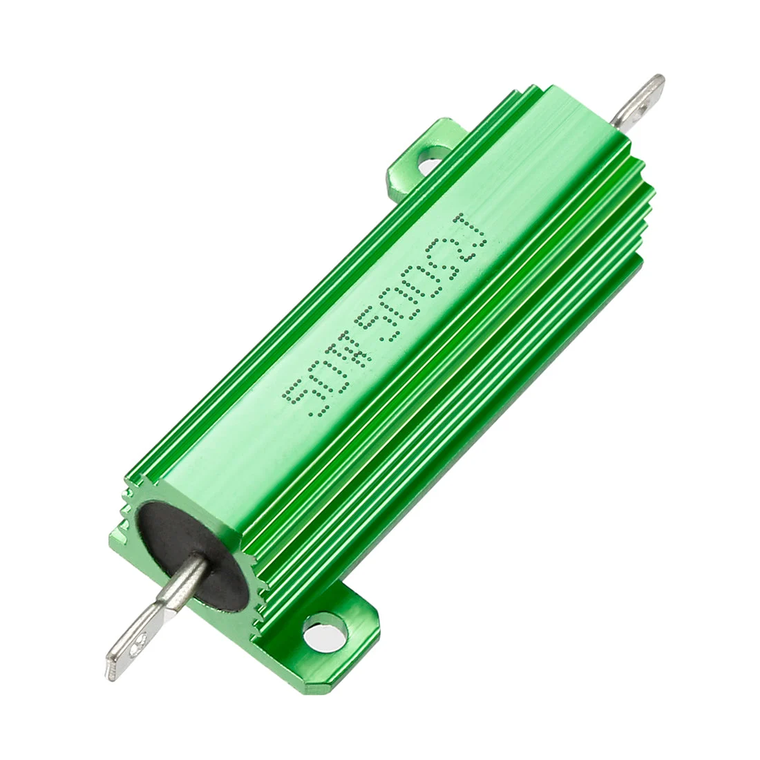 50W 500 Ohm 5% Aluminum Housing Resistor Screw Chassis Mounted Aluminum Case Wirewound Resistor Load Resistors Green 1 pcs