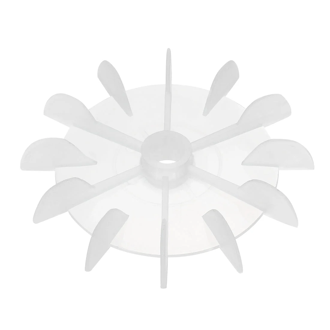 1Pcs 100*12mm Round Shaft Replacement White Plastic 12 Impeller Motor Fan Vane