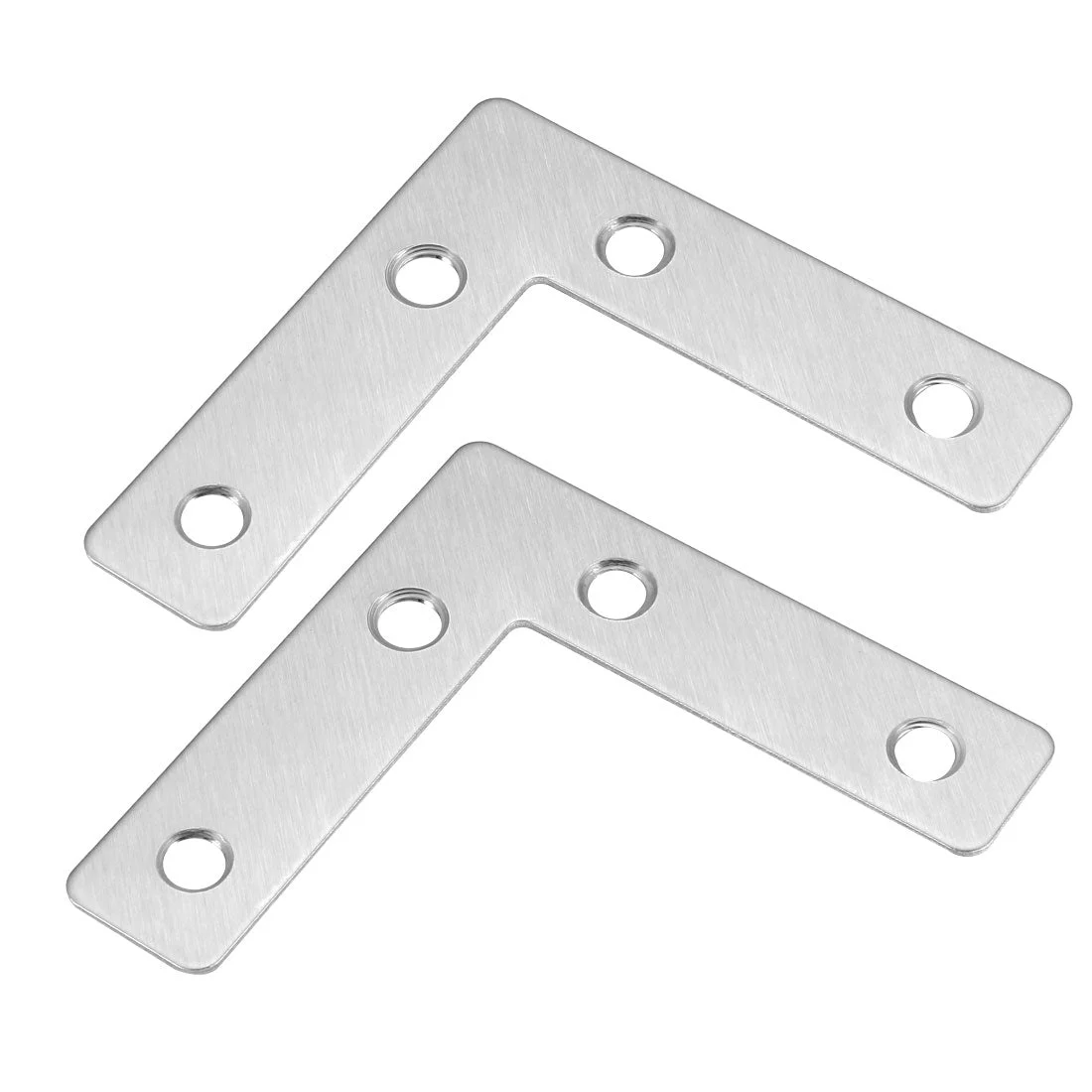 Flat Plate L Shape, 60mmx60mm, Angle Corner Brace Repair Brackets 4pcs