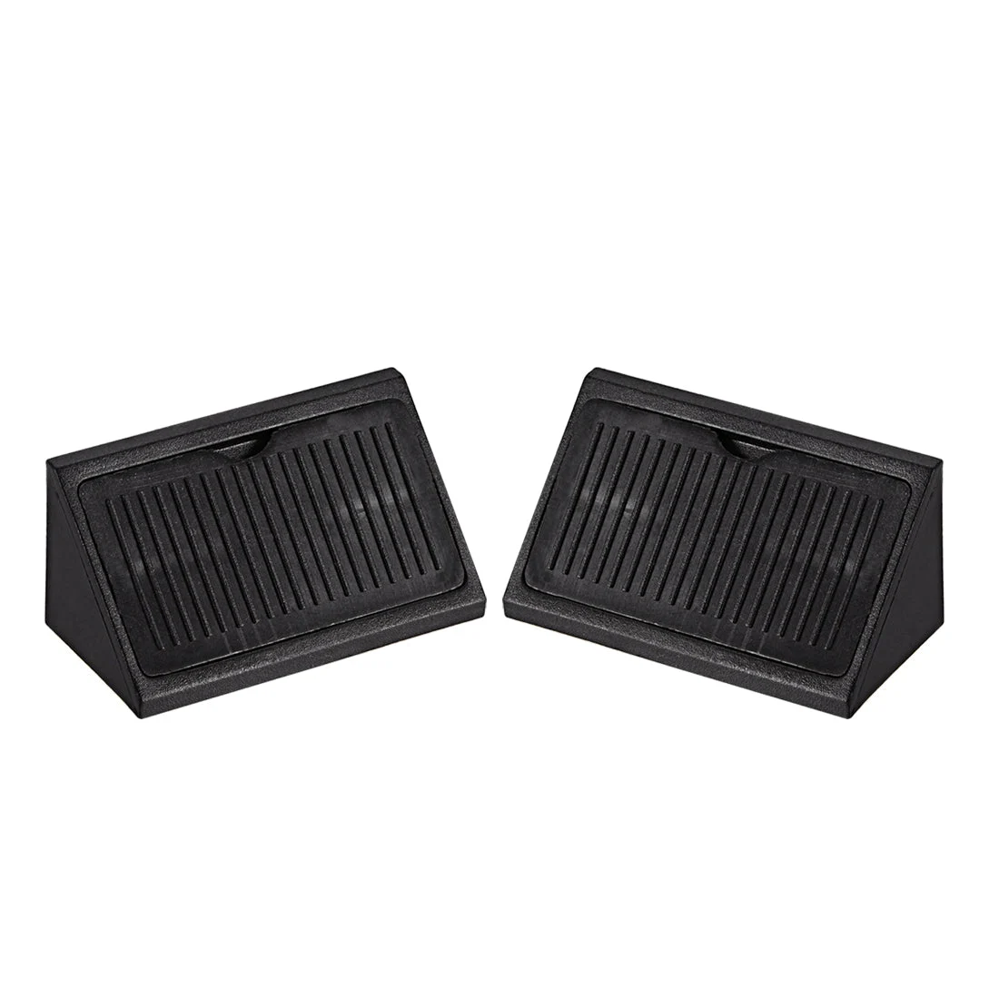 Shelf Door 42mmx20mmx20mm 4 Holes Plastic Corner Braces Angle Brackets Black 20 Pcs
