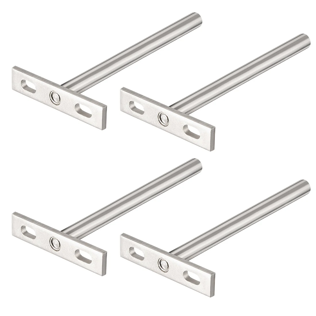 Invisible Floating Shelf Brackets, 5" (126mm), Hidden Blind Supports for Concealed Shelves, Pack of 4