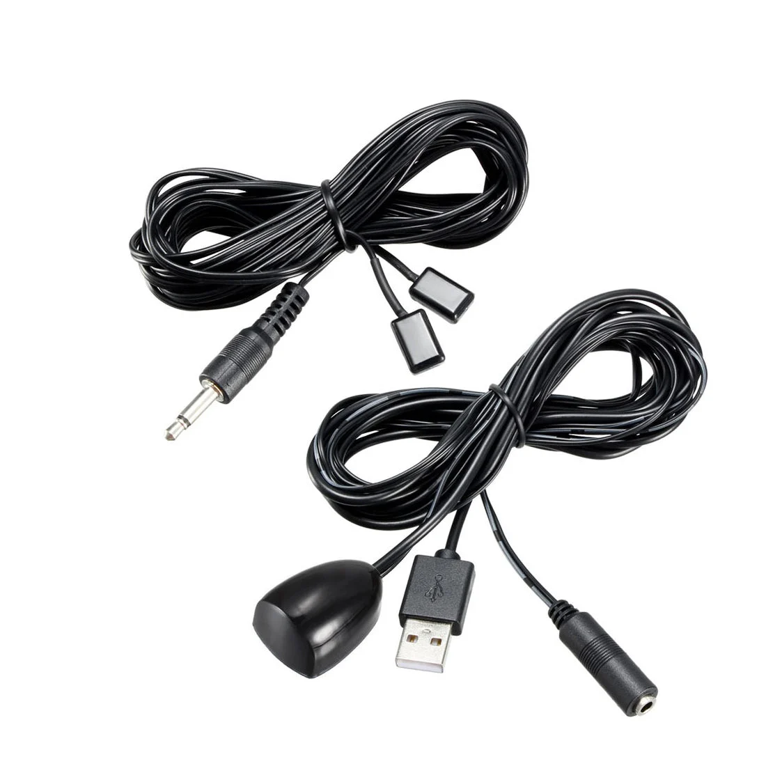 Uxcell Infrared Remote Extender Cable 1 Receiver 2 Emitters Repeater Kit USB Adapter