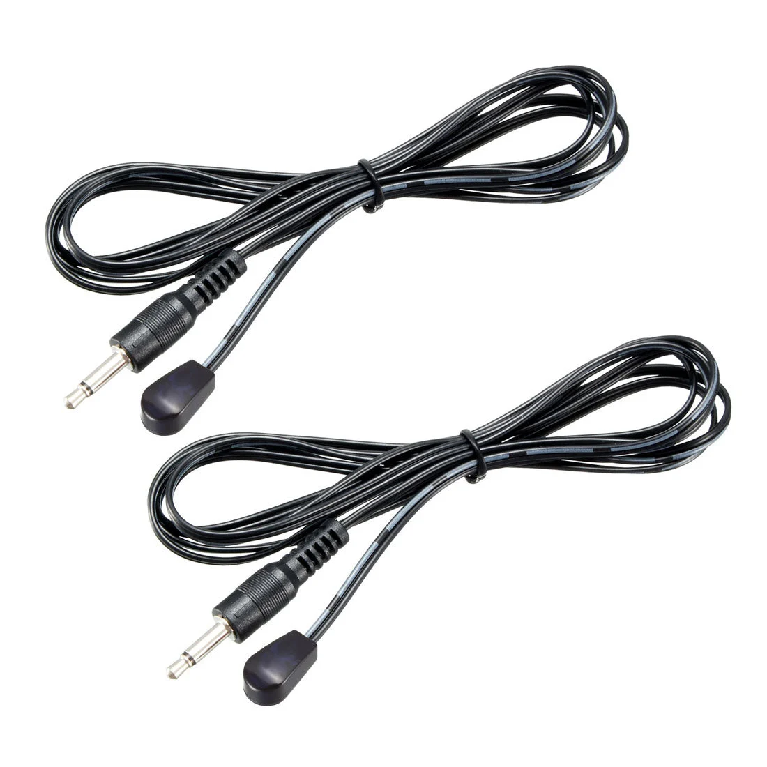 Uxcell IR Infrared Emitter Extension Cable 4.9ft Long 45 Degree Emission Angle 3.5mm Jack Single Red Head 2pcs