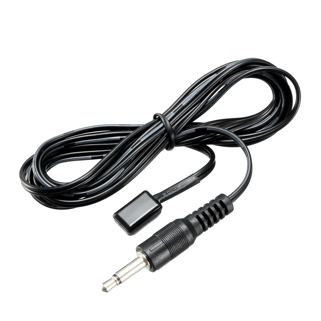 Uxcell IR Infrared Emitter Extension Cable 4.9ft Long 45 Degree Emission Angle 3.5mm Jack Single Black Head