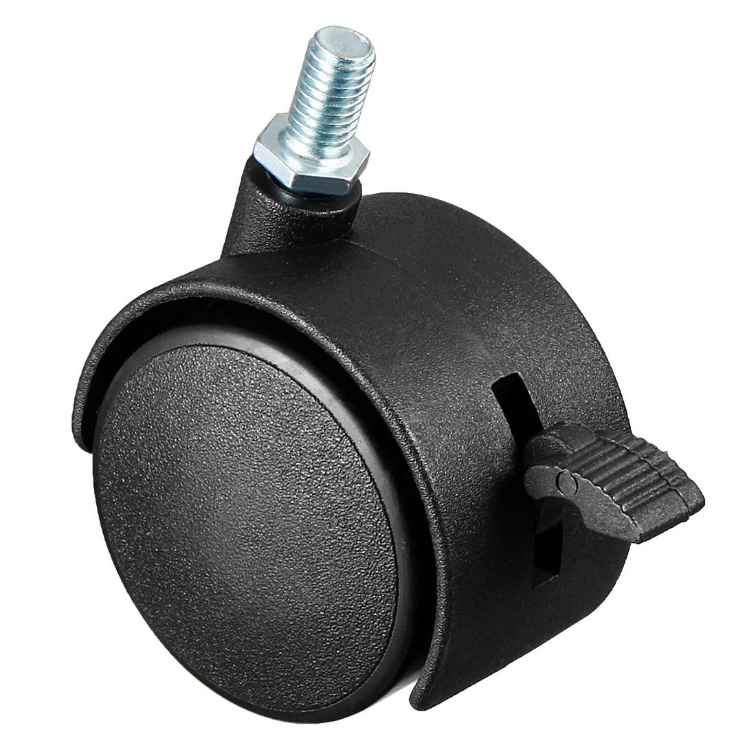 2 Inch Swivel Caster Wheels Nylon Threaded Stem with Brake 39lb Capacity