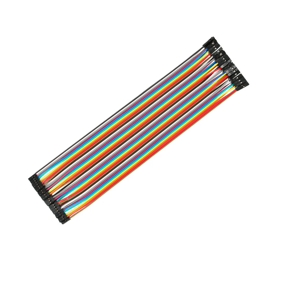 Female to Female 2P to 1P Breadboard Jumper Wire 2mm to 2.54mm Pitch Ribbon Cable 20.5cm Long