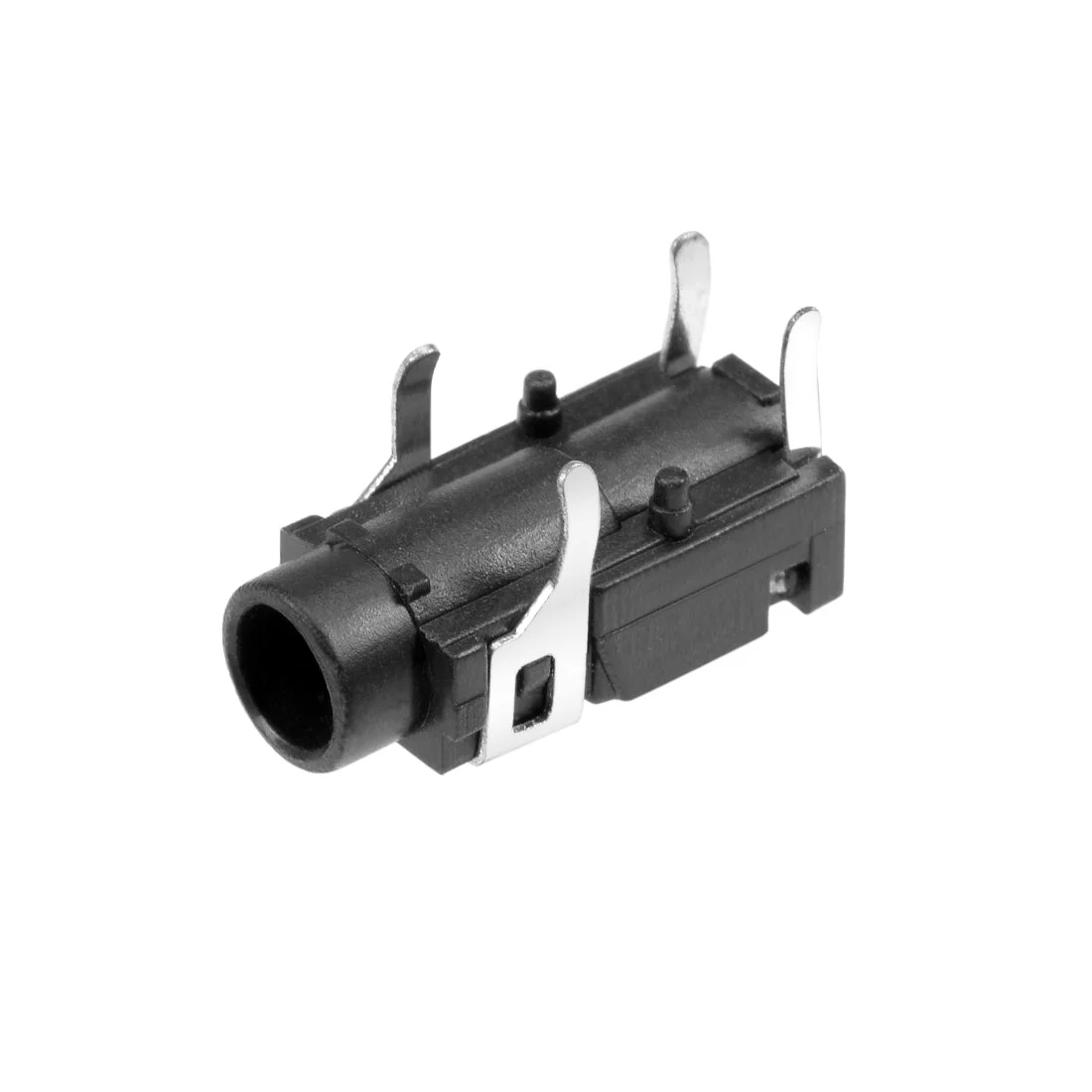 50Pcs PCB Mount 3.5mm 4 Pin Socket Headphone Stereo Jack Audio Video Connector Black PJ321