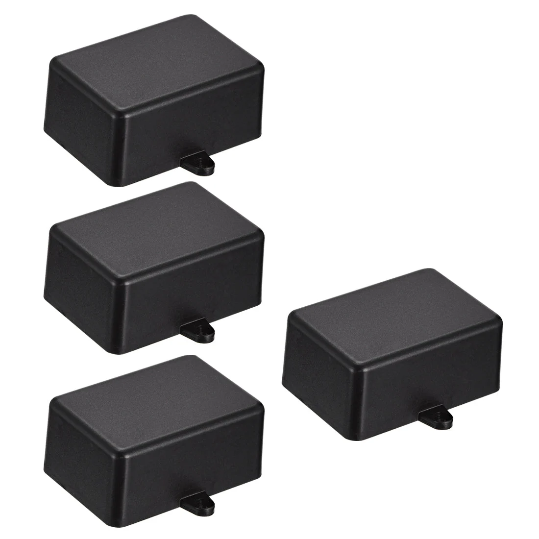 4Pcs 51 x 35 x 23mm Electronic Plastic DIY Junction Box Enclosure Case Black