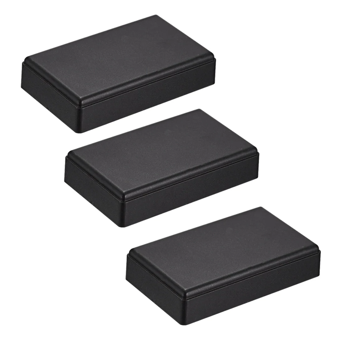 3Pcs 69 x 42 x 17.5mm Electronic Plastic DIY Junction Box Enclosure Case Black