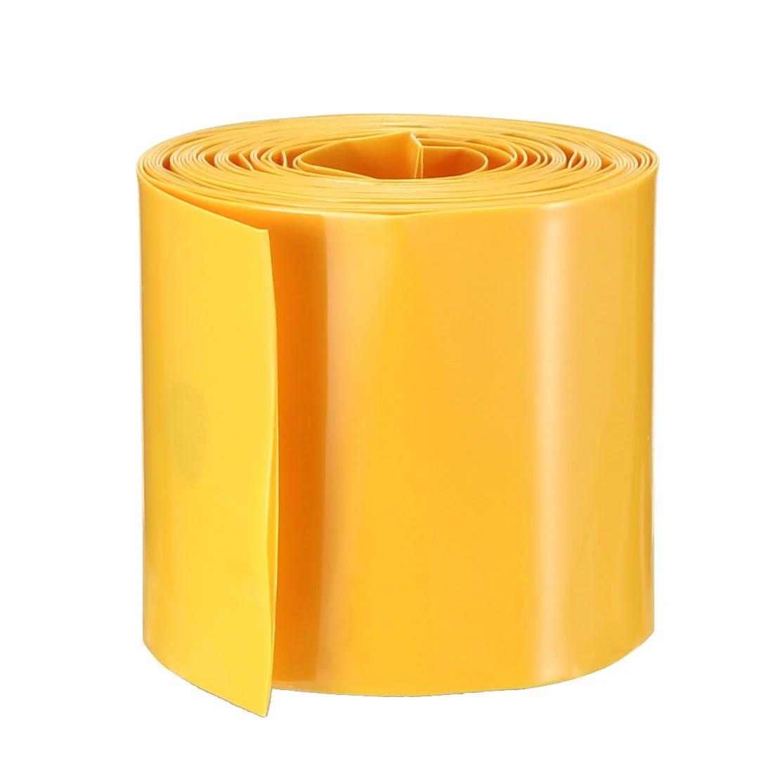 PVC Heat Shrink Tubing 29.5mm Flat Width for 1 x 18650 Shrink Film Yellow