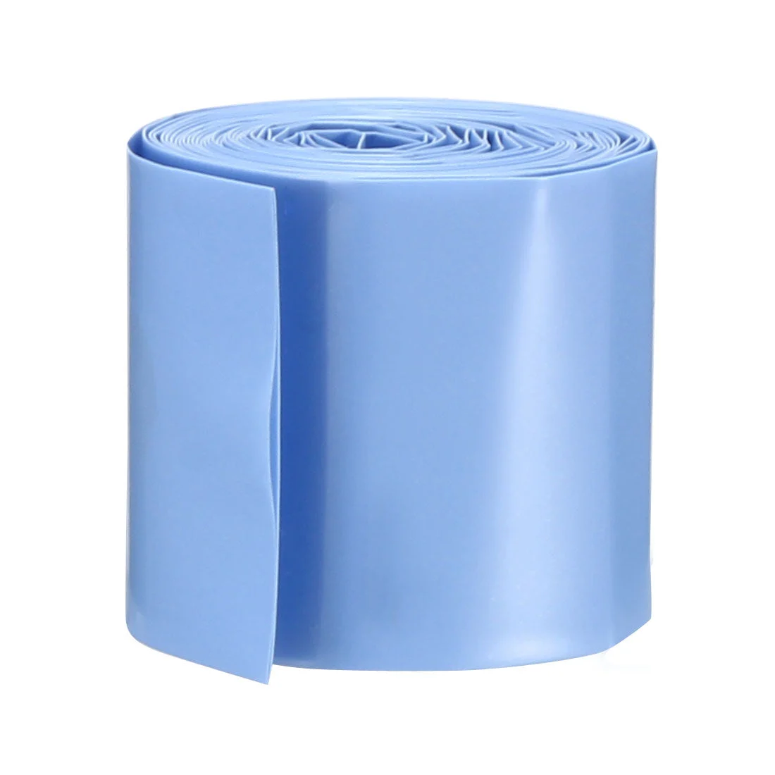 PVC Heat Shrink Tubing 29.5mm Flat Width for 18650 2M Light Blue