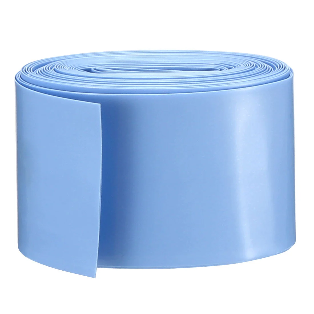 PVC Heat Shrink Tubing 29.5mm Flat Width for 18650 5M Light Blue