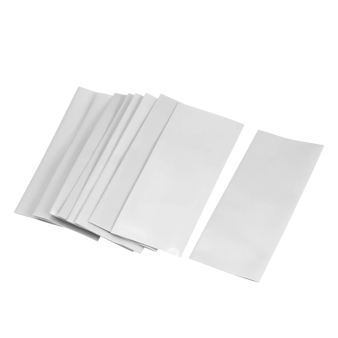 PVC Heat Shrink Tubing 23mm Flat Width 50pcs for AA Shrink Film Gray