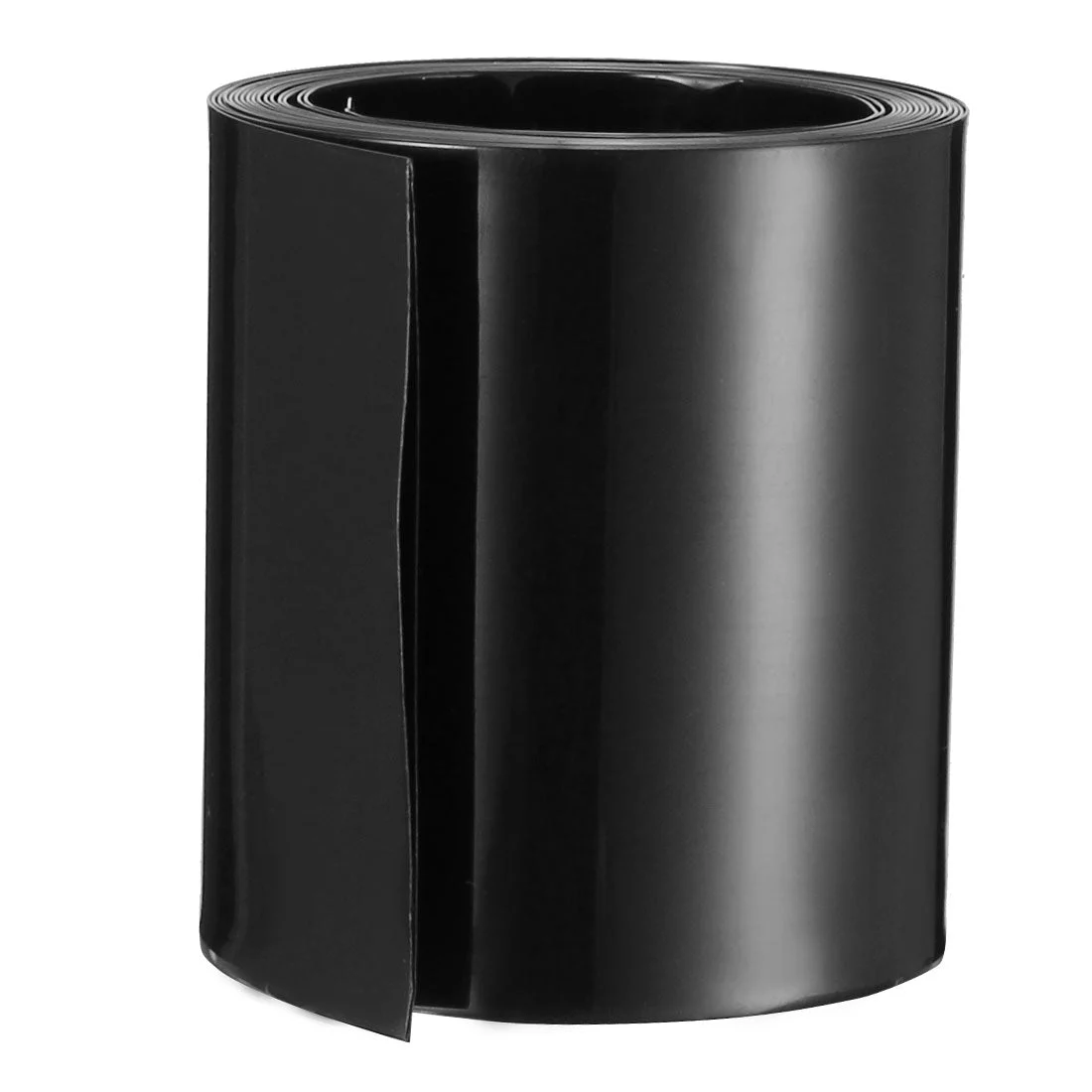 PVC Heat Shrink Tubing Tube 50mm Flat Width for 18650 2M Black