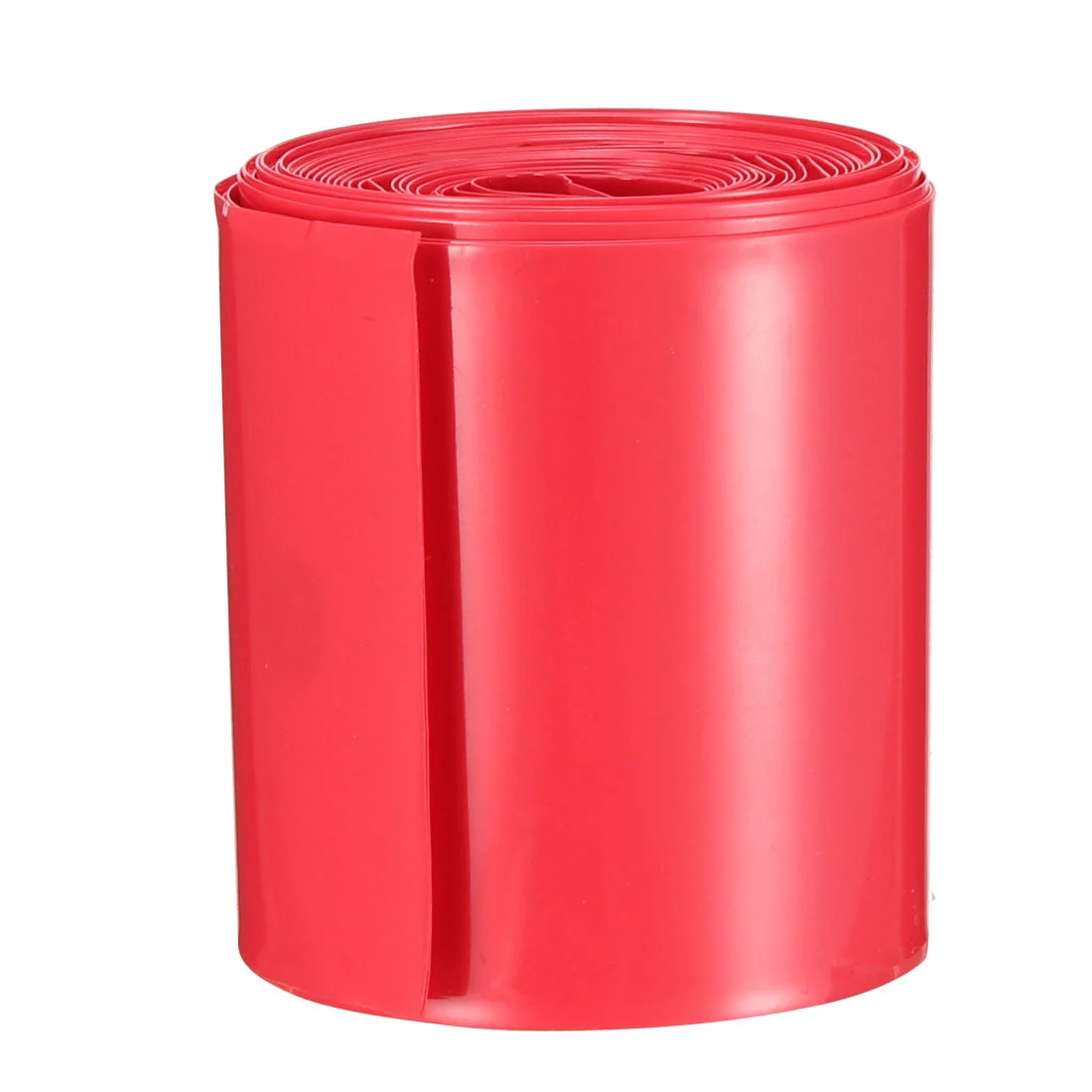 PVC Heat Shrink Pipe Tube 50mm Flat Width for 18650 5M Red