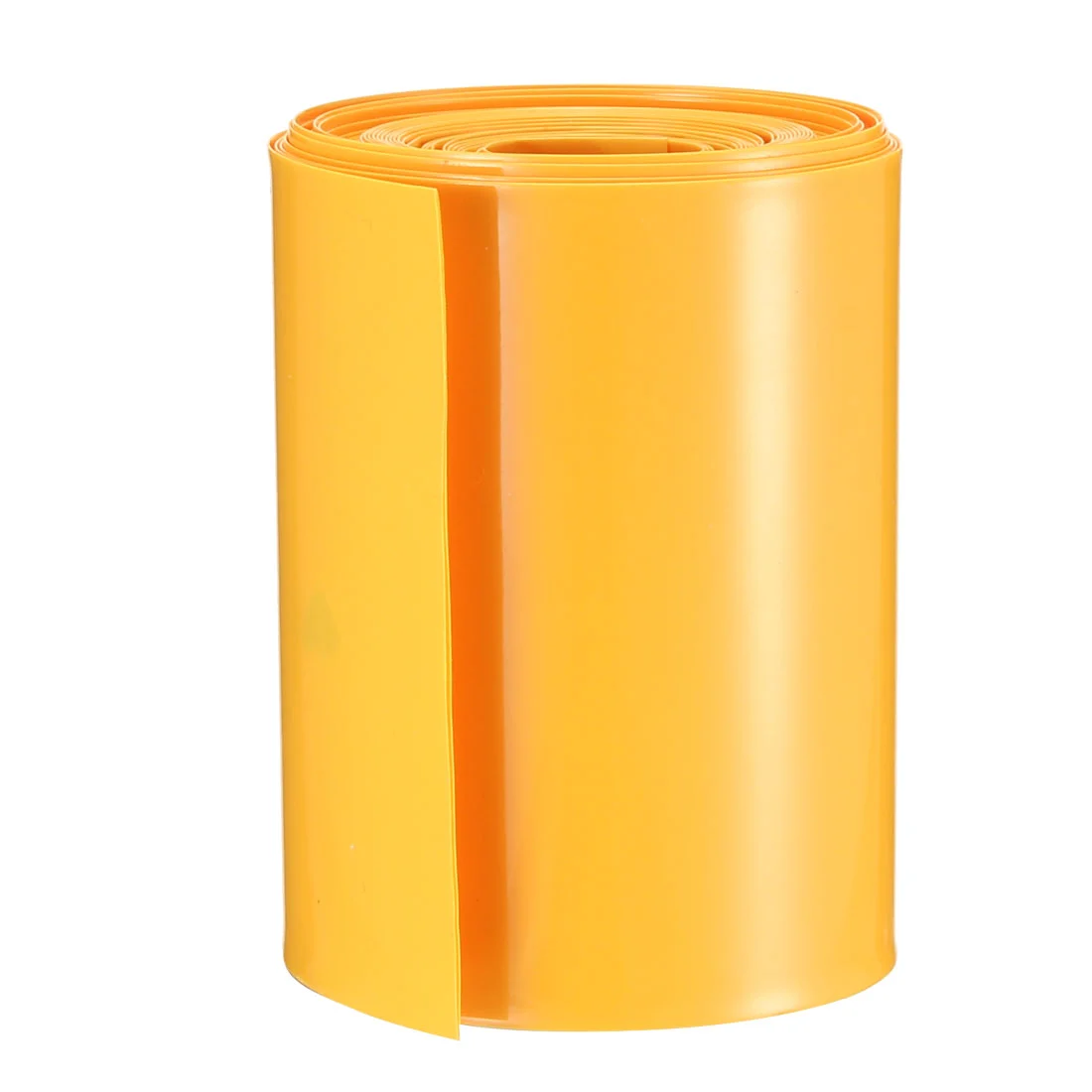 PVC Heat Shrink Tubing Tube 65mm Flat Width for AA Shrink Film 5M Yellow
