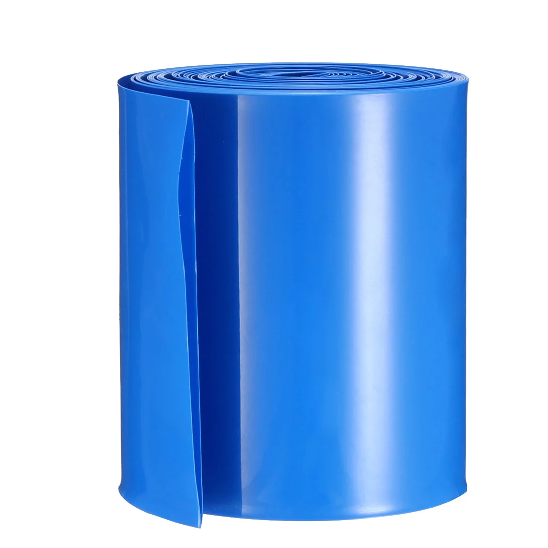PVC Heat Shrink Tubing Tube 65mm Flat Width for AA Shrink Film 5M Blue