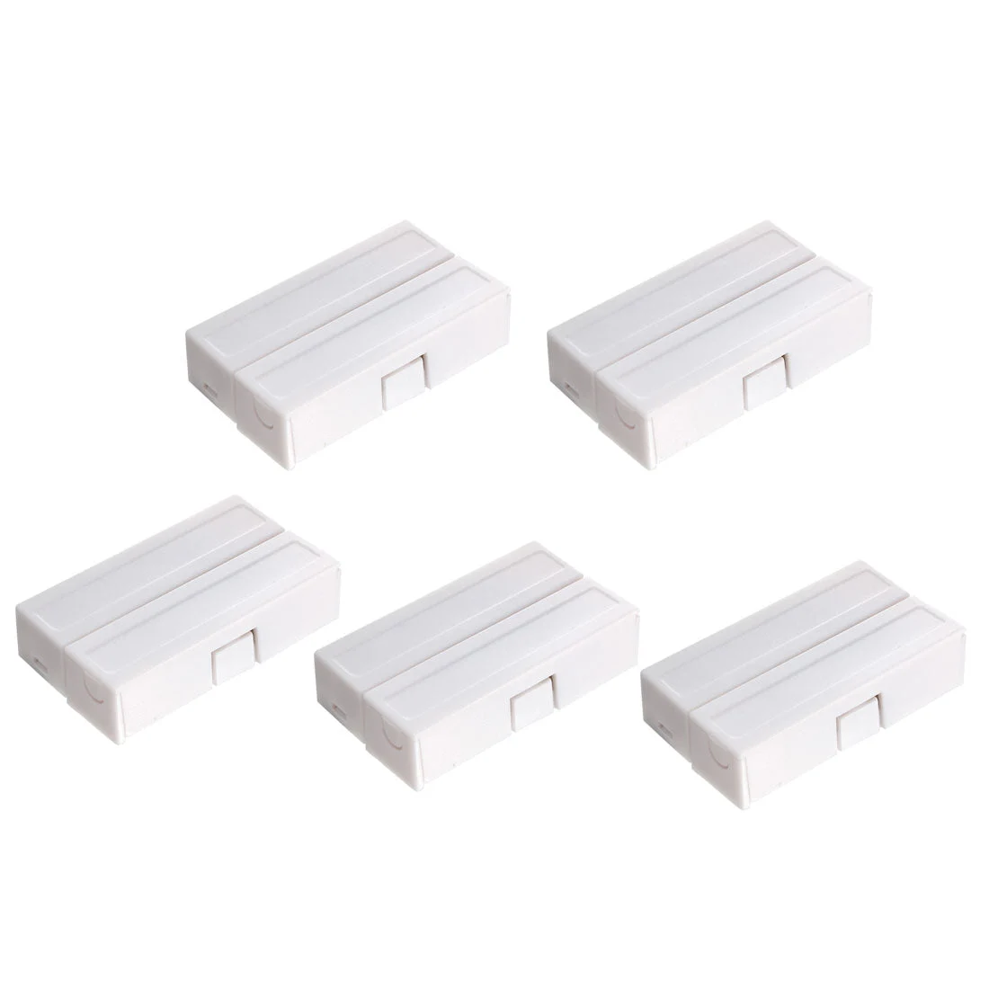 5pcs MC-51 Surface Mount Wired NC Door Contact Sensor Alarm Magnetic Reed Switch White