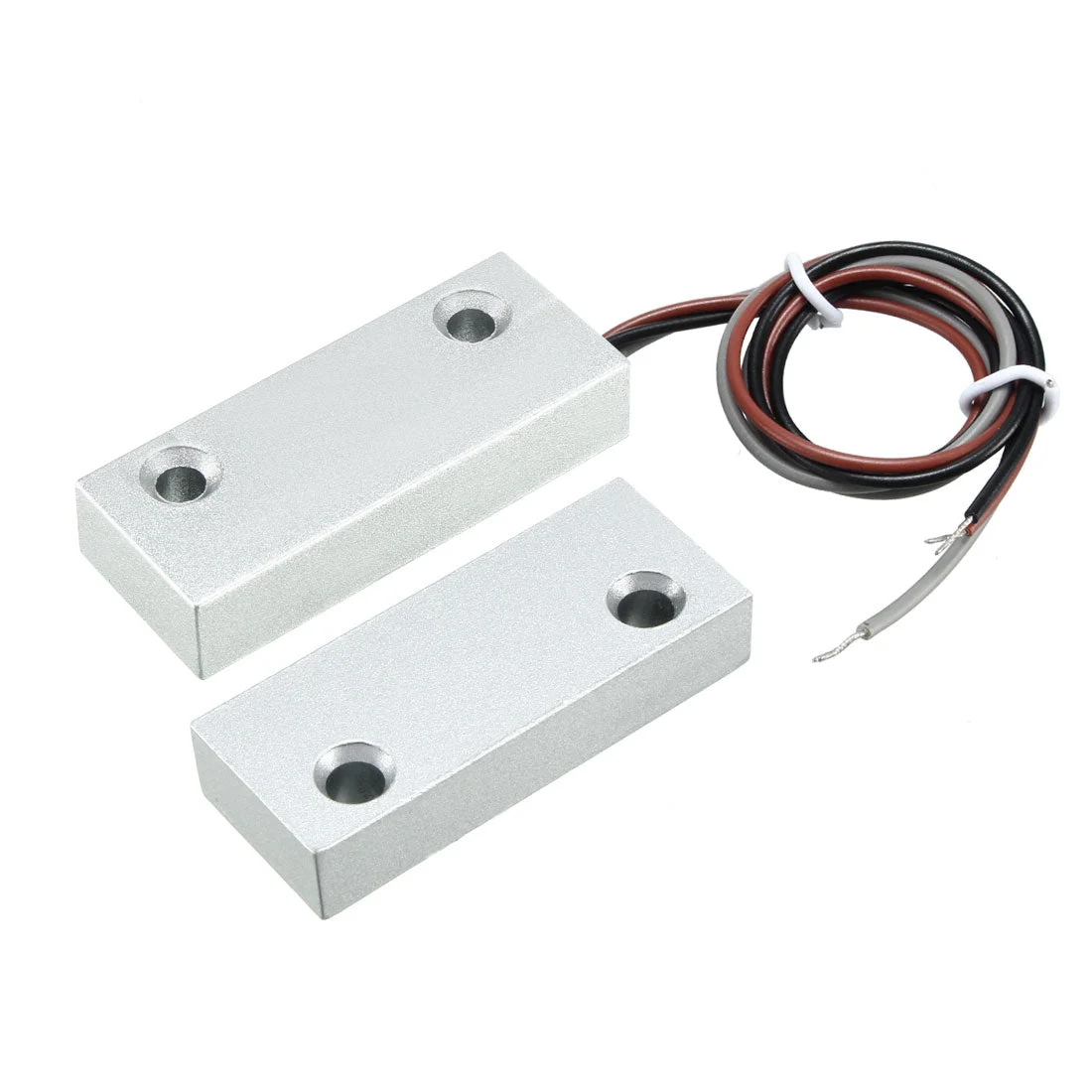 MC-52 NC+NO Alarm Security Rolling Gate Garage Door Contact Magnetic Reed Switch Silver Gray