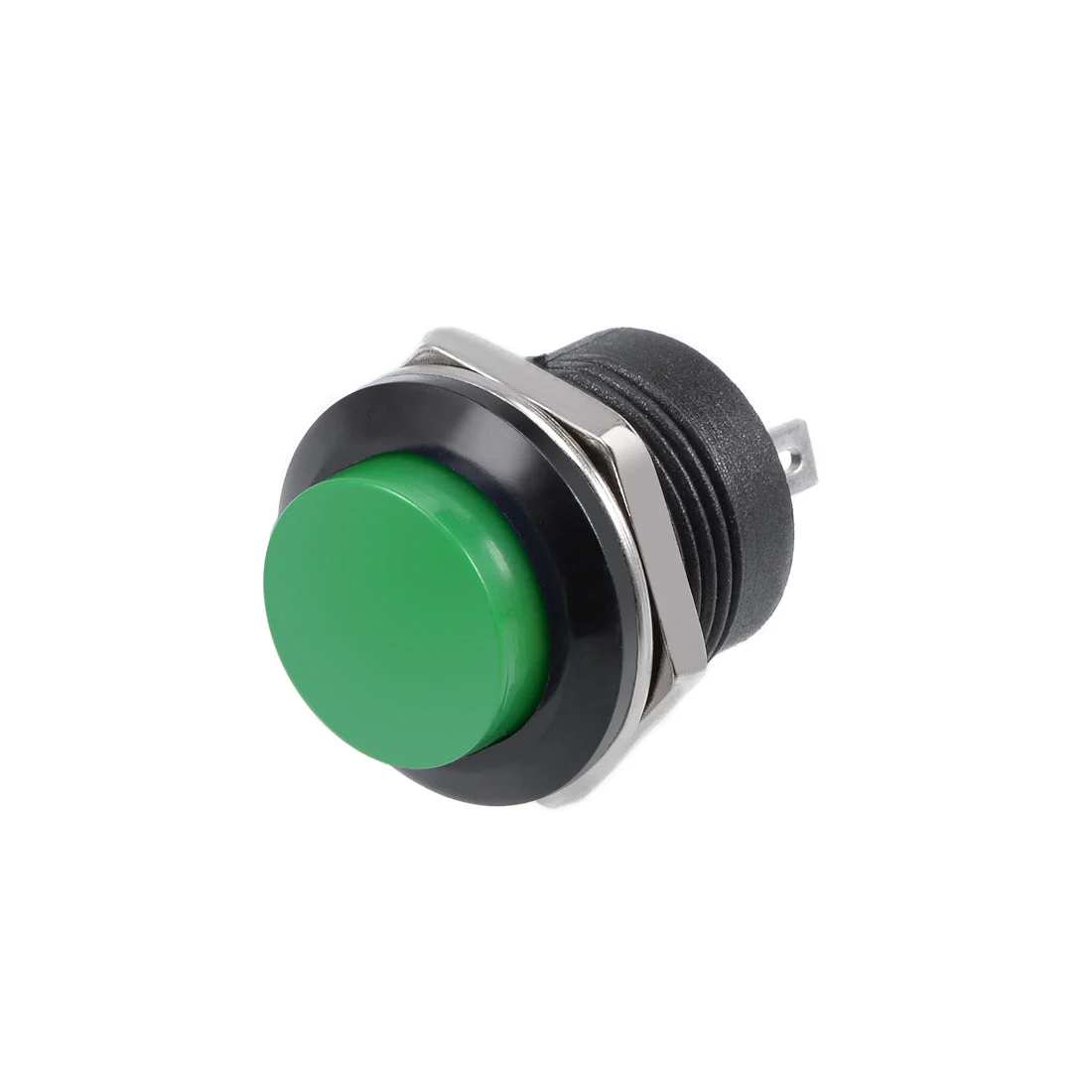 5Pcs,16mm Green Momentary Push Button Switch Round Button SPST NO
