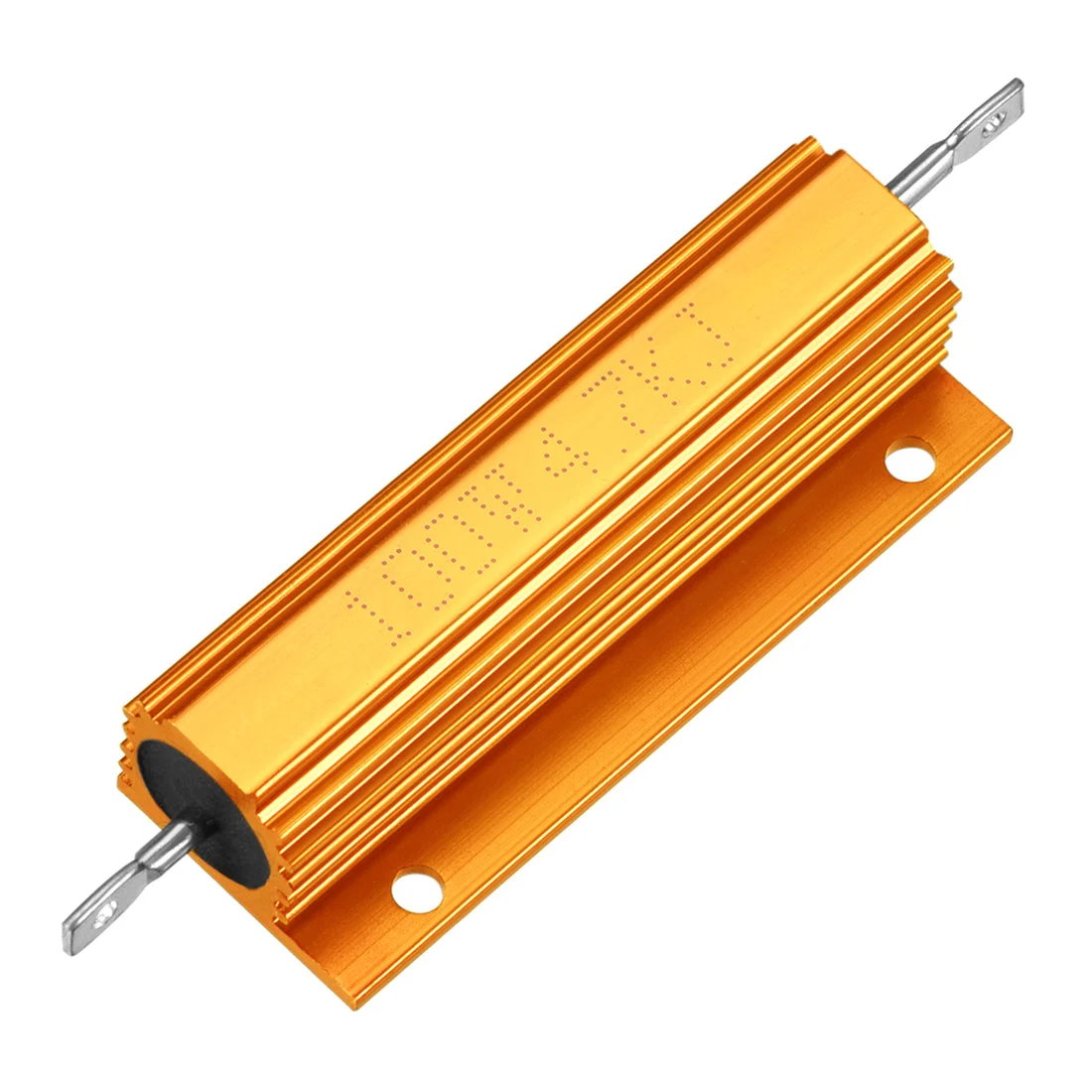 Aluminum Case Resistor 100W 4.7K Ohm Wirewound Yellow for LED Replacement Converter 100W 4.7KRJ