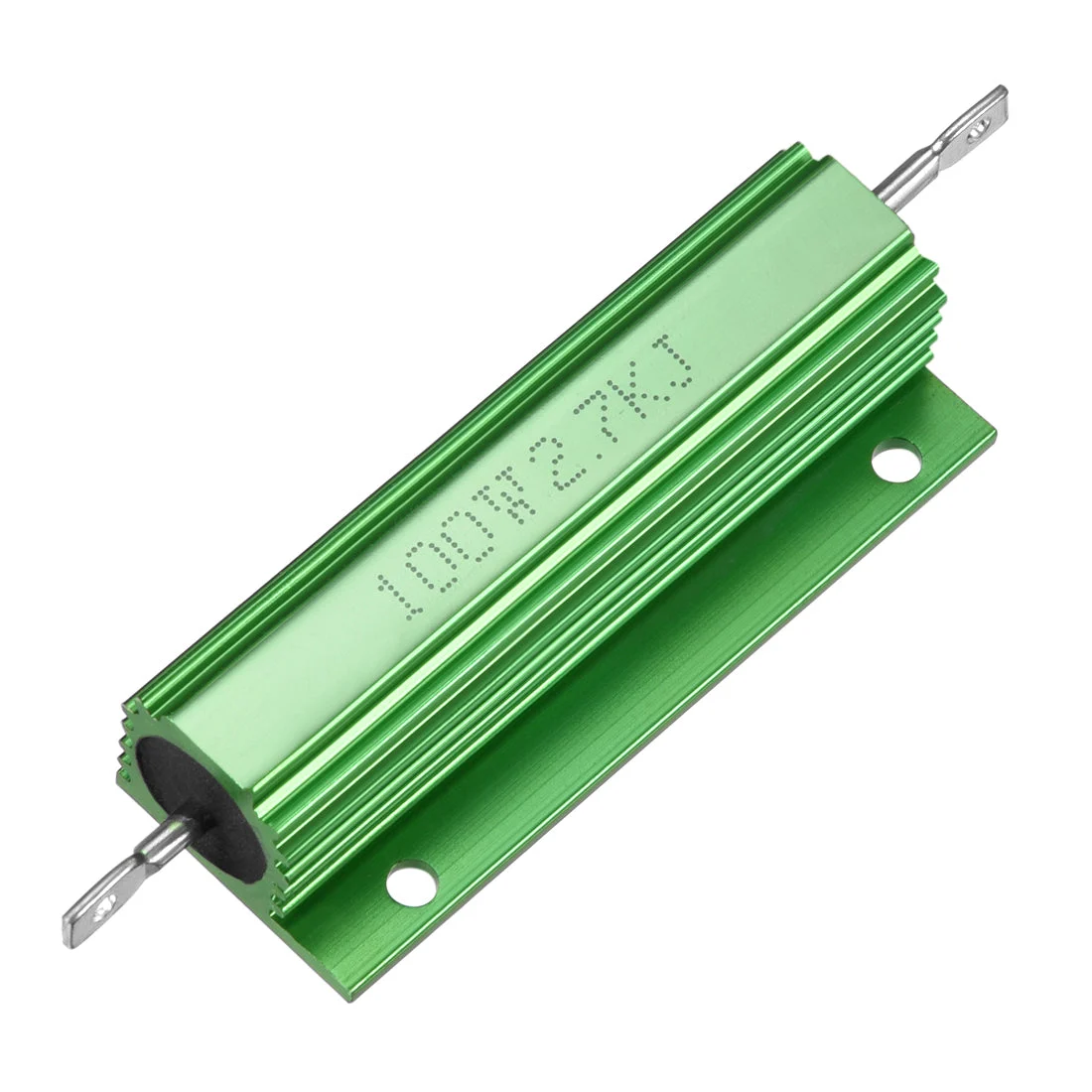 Aluminum Case Resistor 100W 2.7k Ohm Wirewound Green for LED Replacement Converter 100W 2.7kRJ
