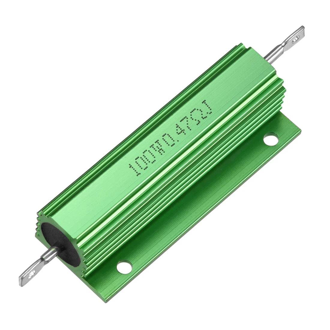 Aluminum Case Resistor 100W 0.47 Ohm Wirewound Green for LED Replacement Converter 100W 0.47RJ