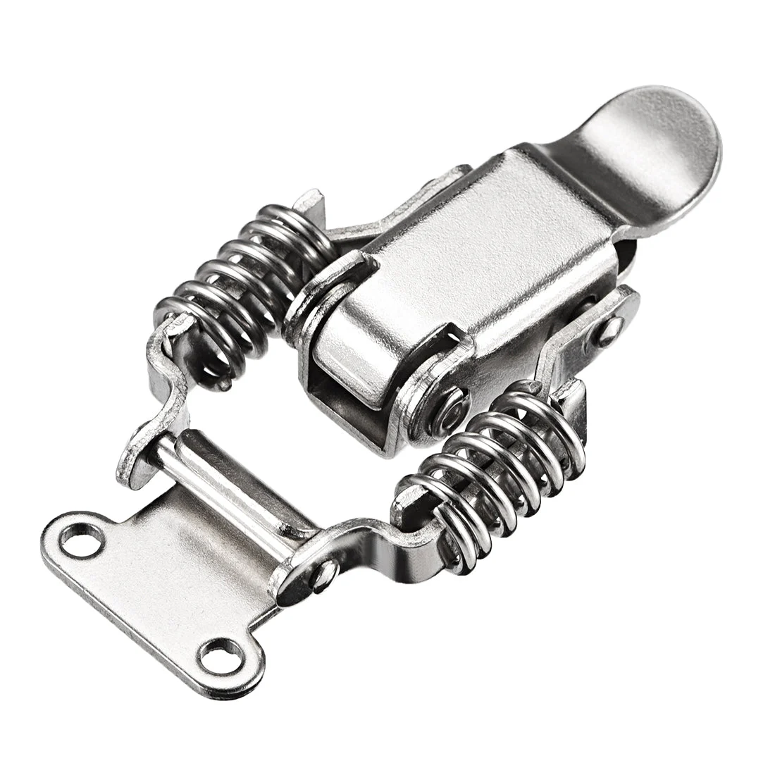 HS-022 Nickel Plated Iron Compression Spring Draw Toggle Latch Clamp, 65mm Long