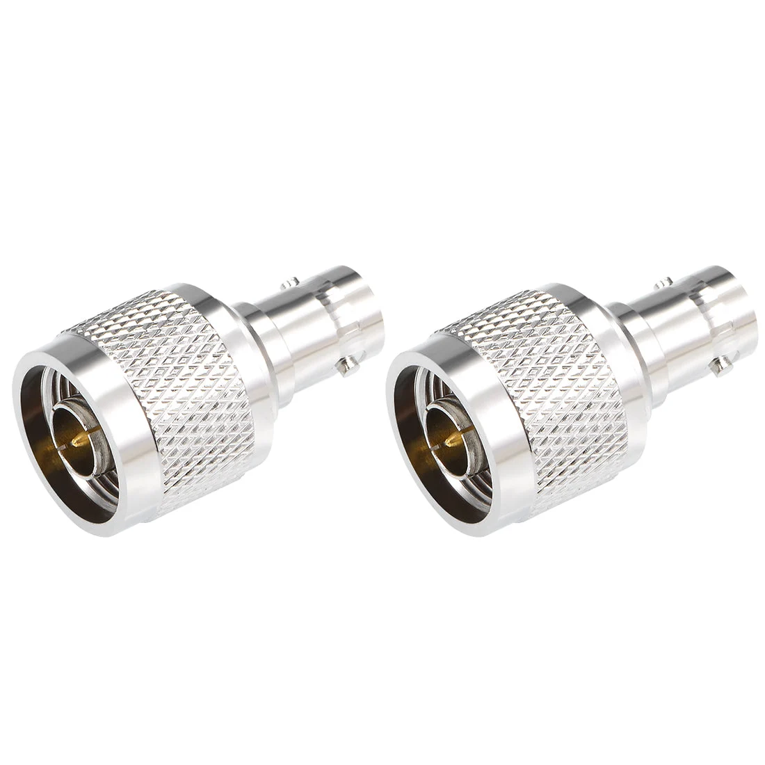 2PCS N-Type Male to BNC Female Adapter Straight Coaxial RF Connector