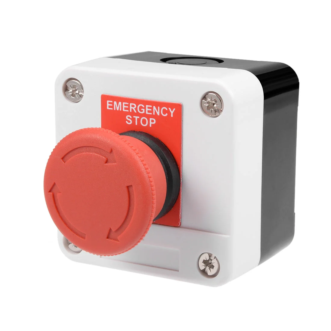 Emergency Stop Push Button Switch Station Red Mushroom Self Locking,400V 10A/6A