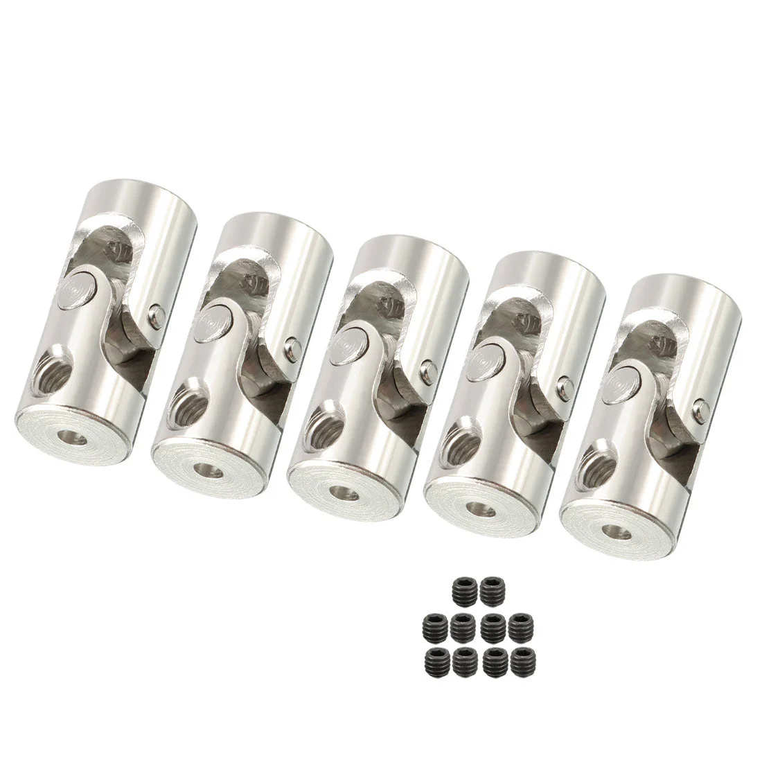 5PCS 2mm to 2mm Inner Dia Rotatable Universal Steering Shaft U Joint Coupler L18XD8