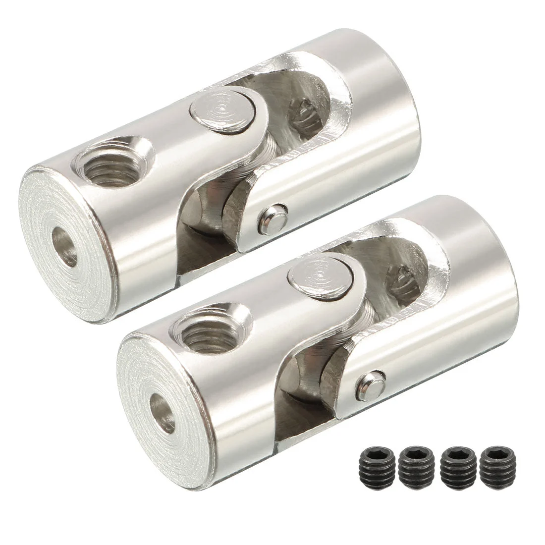 2X 2mm to 2.3mm, Universal Rotatable Steering Shaft U Joint Coupler L18XD8
