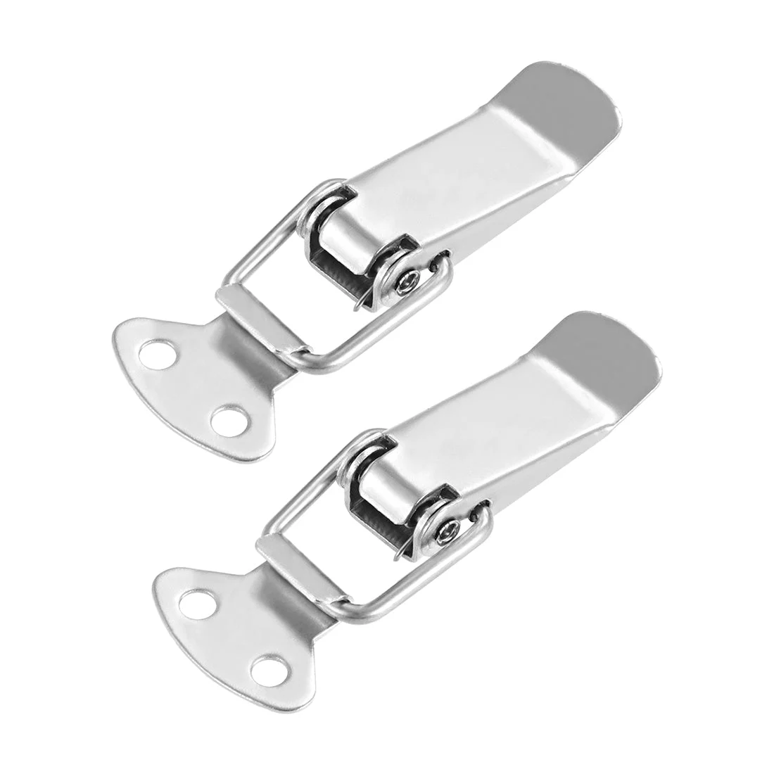 201 Stainless Steel Spring Loaded Toggle Case Box Chest Trunk Latch Catches Clamp Hasps 2 pcs , 72mm Overall Length